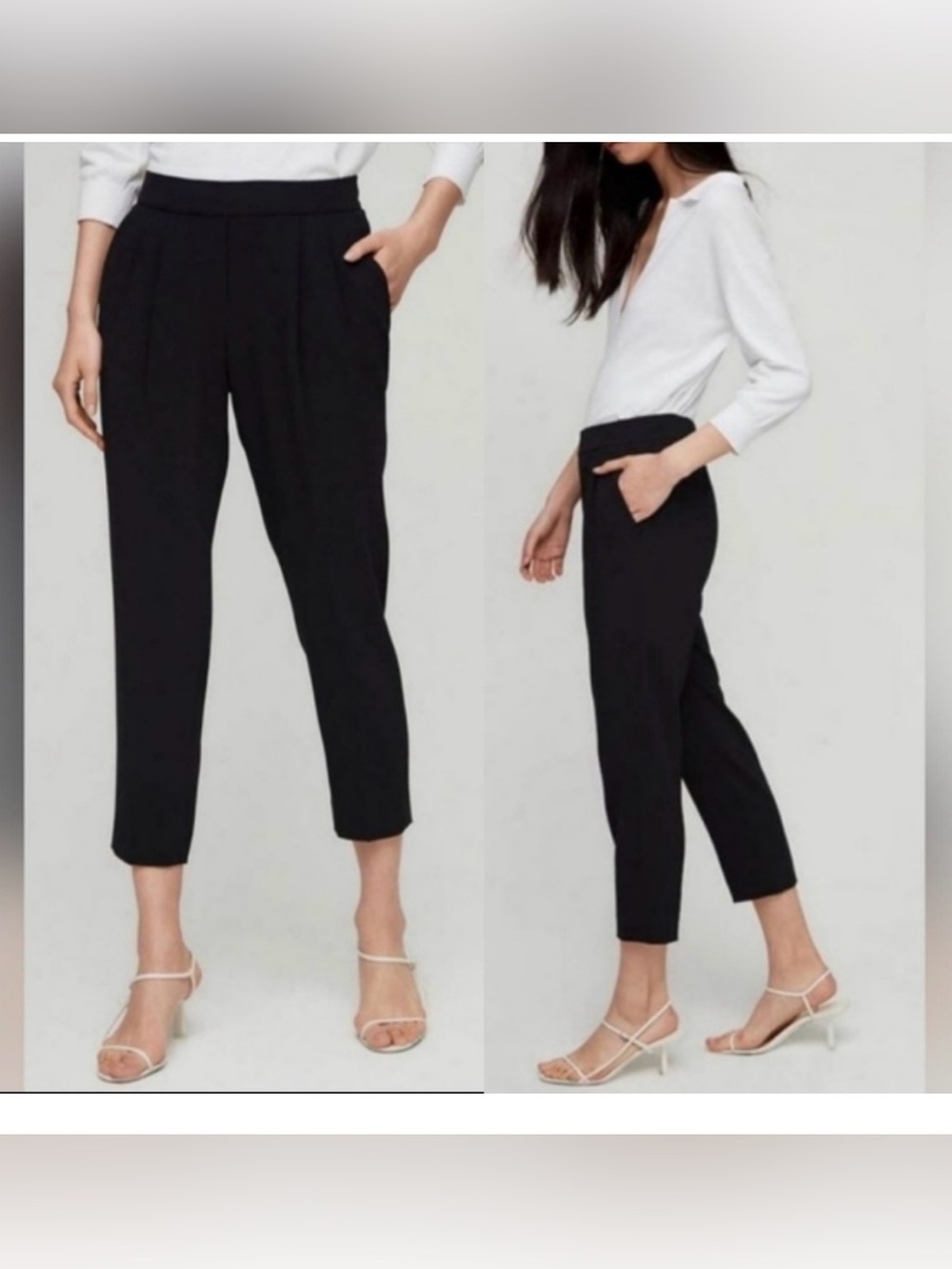 Babaton Atelier Aritzia pants size 2 cream ivory color EUC